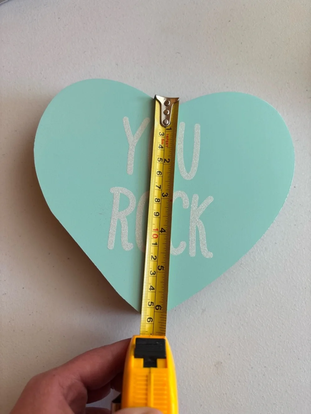 Target Black Heart Wall Decor with Teal Glitter 